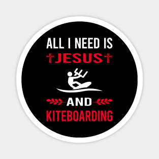 I Need Jesus And Kiteboarding Kiteboard Kiteboarder Magnet